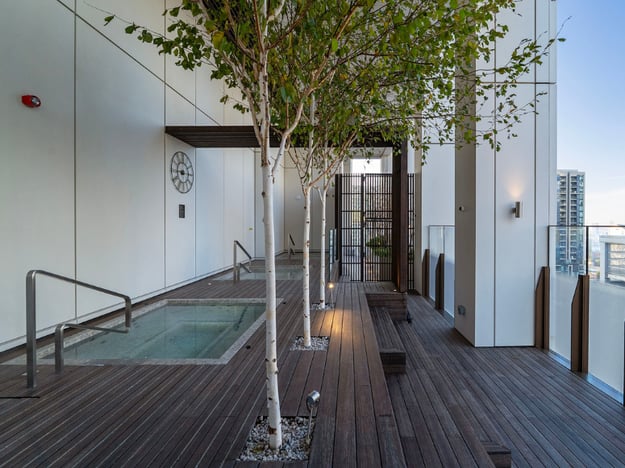 South Quay Plaza bamboo decking